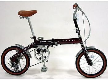 Amazon キャプテンスタッグ リーチ16インチフォールディングバイク 6段変速 ダークレッド 16インチ キャプテンスタッグ Captain Stag 折りたたみ自転車