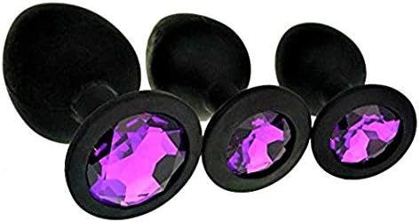 Silicone Anales Trainer Kit- Back Massage Toys (Black)