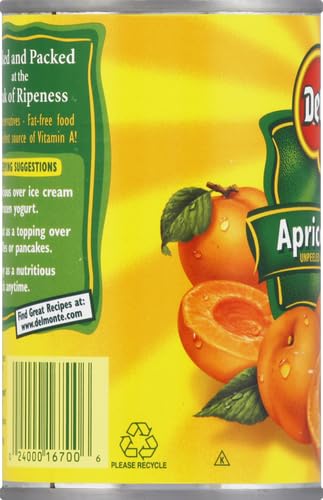 DEL MONTE APRICOT HALVES IN HEAVY SYRUP, 15.25 OZ