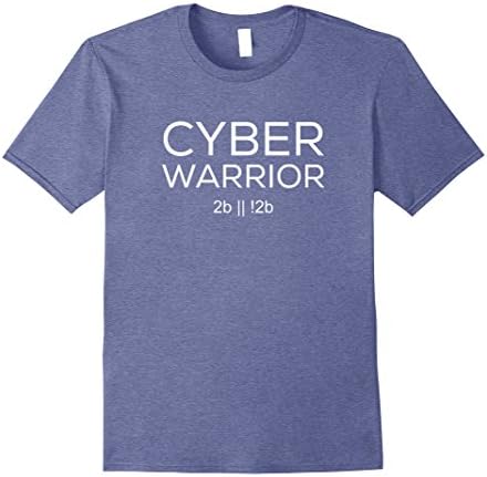 Mens Cyber Warrior Coding Programmer Pen Testing 1B4X1 T-Shirt Large Heather Blue