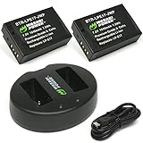 Wasabi Power LP-E17 Battery (2-Pack) and Dual USB Charger for Canon EOS 77D, EOS 750D, EOS 760D, EOS 8000D, EOS M3, EOS M5, EOS M6, EOS Rebel T6i, EOS Rebel T6s, EOS Rebel T7i, Kiss X8i, EOS RP
