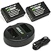 Wasabi Power LP-E17 Battery (2-Pack) and Dual USB Charger for Canon EOS 77D, EOS 750D, EOS 760D, EOS 8000D, EOS M3, EOS M5, EOS M6, EOS Rebel T6i, EOS Rebel T6s, EOS Rebel T7i, Kiss X8i, EOS RP primary