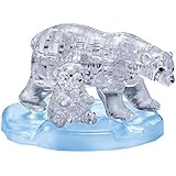 Original 3D Crystal Puzzle - Polar Bear and Baby: 40 Pieces