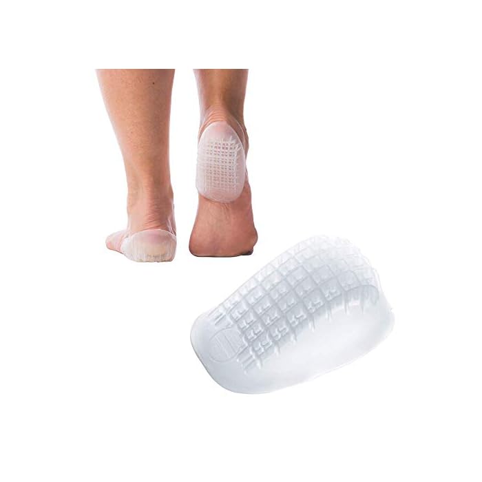 Tuli's Heavy Duty Gel Heel Cup, TuliGEL Shock Absorption Cushion Insert for Plantar Fasciitis, Sever's Disease and Heel…