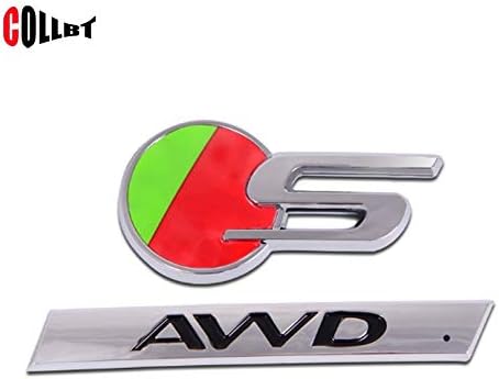Amazon 3dメタルクロームsタイプ Awdエンブレムバッジステッカー用ジャガーxf Xe Xjl F Pace バイク外装パーツ 車 バイク