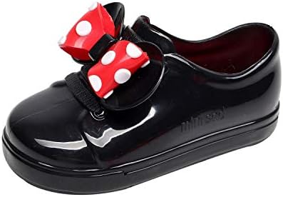 Zerototens Girls Jelly Shoes,1-6 Years Old Toddler Kids Girl Bowknot Casual Shoes Waterproof Dot Bowknot Rubber Rain Boots Children Rain Shoes Single Shoes Flat Shoes
