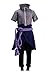 DAZCOS Kids Size Anime Uchiha Sasuke Cosplay Costume with Wristbands Rope (Child Large)