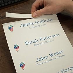 Perforated Paper Nameplate Inserts, Pack of 20