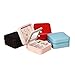 YAPISHI Travel Jewelry Case for Girls Women, Portable Storage Jewelry Box with Makeup Mirror, Small Jewelry Organizer for Earrings Necklace Rings Bracelet Watch Cosmetic, Leatherette Grey Display Case