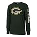 OTS NFL Green Bay Packers Men's Slub Long Sleeve Team Name Tee, Distressed Sinclair, XX-Large