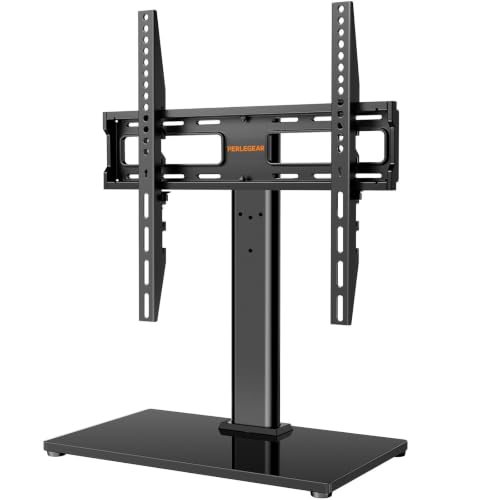 Perlegear Support TV Sur Pied, 26‑60 Pouces, Pvot ±30°, Charge 40Kg