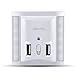 Albrillo Night Light USB Dusk to Dawn Sensor and Wall Plate Charger, Dimmable
