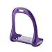 HEEPDD Stirrups for Saddle, 5Colors Premium Safety Reflex 3D Wide Track Aluminum Die Casting Colored Paint Horse Stirrup (Purple)thumb 2