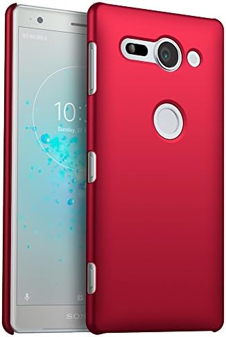 Sony Xperia XZ2 Compact Case, Stylish Ultra-thin Hard Cover By GOGME, Clean Minimalist Anti-Scratch Phone Shell For Sony Xperia XZ2 Compact. red
