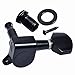 Kmise 3R3L Acoustic Guitar Tuning Pegs Machine Head Tuners BLACK Guitar Parts 6pcs