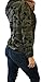 Womens Sexy Deep V Neck Lace Up Long Sleeve Camouflage Blouse Tops Autumn Shirt