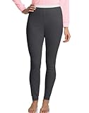 Hanes Women's X-Temp Thermal Underwear Bottoms, Black, Small