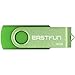 EASTFUN 4 Pack 16GB USB 2.0 Flash Drives Thumb Drives Memory Stick (4 Pcs Colors: Black Blue Red Green)