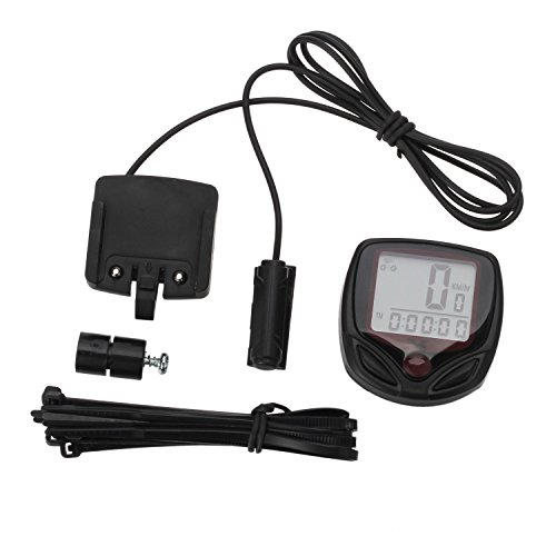 Bike Odometer and Speedometer Cycling Bycicle Cycle Computers with Backlight LCD Display