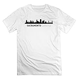 Men's Sacramento California City Silhouette Short Sleeve T-shirts