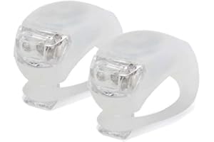 2 Pack Bicycle Lights, Front and Rear Silicone LED Bike Lights Set Waterproof Headlight and Taillight Cycling Warning Lamp