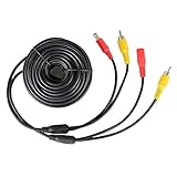 ATian 10M RCA DC Power Audio Video AV Extension Cable for CCTV Security, Car Tuck Bus Trailer Reverse Parking Camera