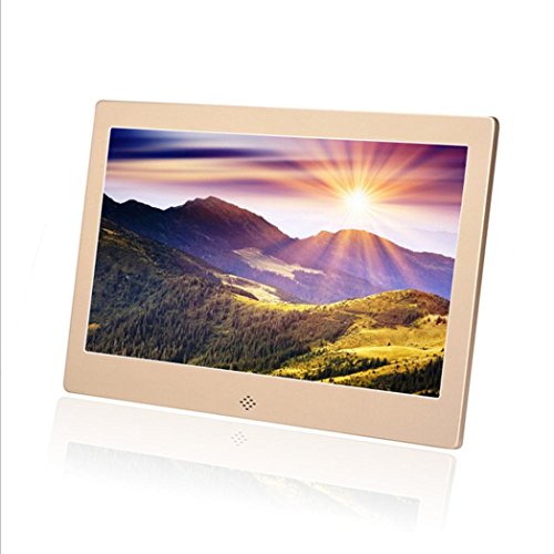 Boddenly 13 inch High-definition 1280 x 768 Ultra-thin Digital Photo Frame MP3 Video Player (gold)