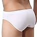 Kseey 4-Pack Men Ice Silk The elastic Breathable Briefs and Men's underwear classic briefs White L