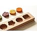 ABOGALE 4 Flower Environmental Wooden Muffin And Mooncake Cups Handmade Soap Molds Biscuit Chocolate Ice Cake