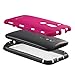Fosmon HYBO-SNAP Durable Full Body Protection Hybrid Case with Built-In Screen Protector for Motorola Moto G (1st Generation Only) / Motorola DVX - Retail Packaging (Pink)