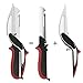Kunyai - Clever Cutter - With Chopping Board + Detachable Knife, For Vegetable And Meat Cutter Or Slicer, Bottle Opener, Peeler, Including Sharpener. Extra Thick Stainless Steel Blade 1/8
