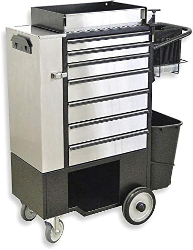 Flexcart Black Combination Tool Chest/Cabinet, FC-100, Width: 14-1/4", Depth: 37-1/2", Height: 45" - FC100-ECSS-NT