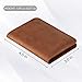 MaxGear Business Card Holder Pocket Business Cards Case Bifold Business Cards Wallet for Men and Women, Crazy Horse Genuine Leather, 4.5x3 inch, Light Brown