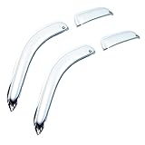 Auto Ventshade 684155 Chrome Ventvisor Side Window Deflector, 4-Piece Set for 2009-2014 Ford F-150 SuperCrew | Also fits 2010-2014 Raptor SuperCrew