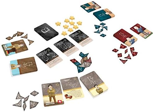 Genius 12001 - Albert Einstein His Amazing Life and Incomparable Science Board Game - For 2-4 Players Age 14 and Over with a Playing Time of 15-30 Minutes - Learn Chemistry and Physics - Image 3