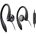 PHILIPS Over The Ear Sport Earbuds with Mic, Earphones for Sports, Running and Gym