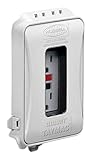 TayMac ML500W Single-Gang Horizontal/Vertical Mount Weatherproof Expandable Low Profile Extra Duty While in Use Cover, White