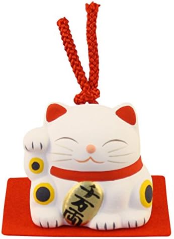 KIMURA OHSHIDO Maneki Neko Lucky Cat Earthenware (White)