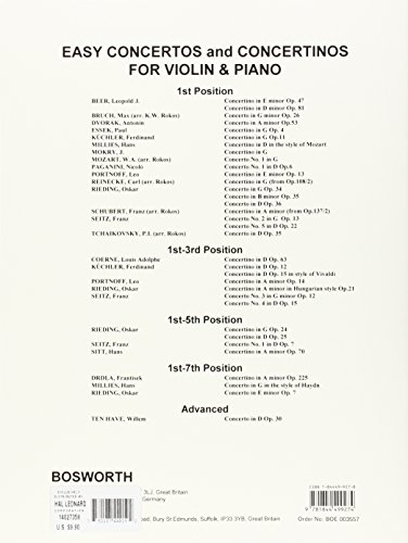 Easy Concertos and Concertinos for Violin and Piano: Concerto in B Minor, Op. 35 (1st Position) - Image 3