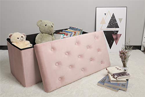 image for B FSOBEIIALEO B FSOBEIIALAO Folding Storage Ottoman, Long Shoes Bench,