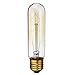 Vintage Edison Bulbs with Steeple Hairpin Filament, 40W Dimmable E26/E27 T30 Tubular Antique Light, Golden Finish Industrial Design Amber Warm 120V [6 Pack]