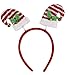 Christmas Headbands - 6-Pack Holiday Party Accessories, Festive Photobooth Props and Decoration, 6 Assorted Designs Including Reindeer Antler, Elf Hat, Santa Hat, For Adults