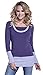 Happy Mama. Womens Nursing Layered Sweatshirt Contrast Details Maternity. 457p