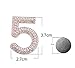 Fashion celebrity designer inspired gift brooch pin (Pearl Five)