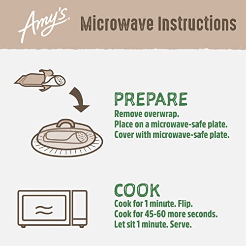 Amy's Cheddar Cheese Burrito with Beans and Rice, Frozen Meals, 6.0 oz