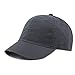 The Hat Depot Kids Washed Low Profile Cotton and Denim Plain Baseball Cap Hat (2-5 yrs, Charcoal)