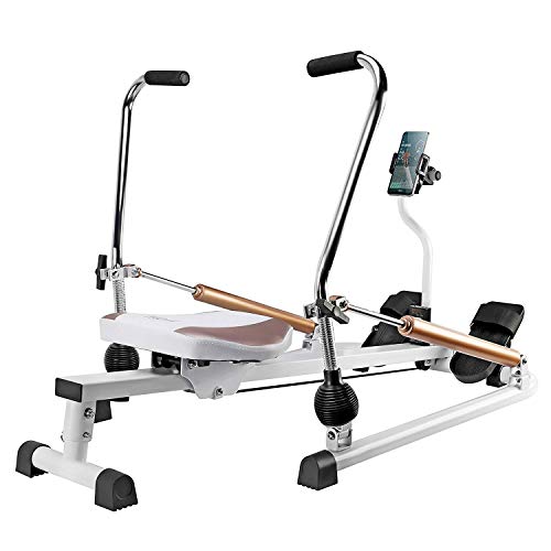 fitbill Rowing Machine Rower with Workout App, Hydraulic Resistance and