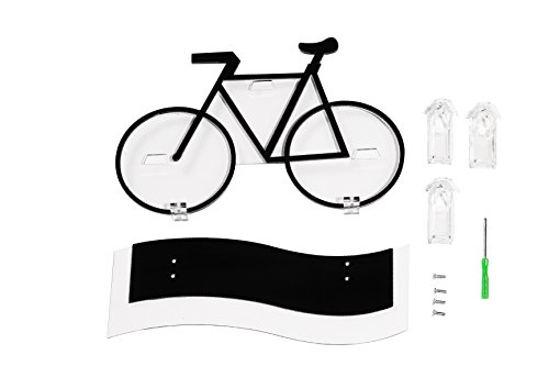Eyeglass Display / Sunglass Display Rack Holder - Bicycle Design - For Eyewear, Sunglasses, Reading Glasses - Black 11.75 x 0.25 x 7.75 Inches