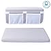 Thick Baby Bath Kneeler Set - Pad and Elbow Rest, Soft Luxurious Foam Cushion for Knee comfort, 2-Pocket Organizer, Anti-Slip Technology, Easy Storage - by Faboop Baby