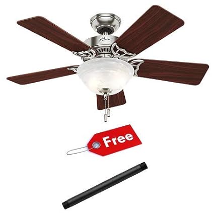 42 Kensington Ceiling Fan With Freebies Brushed Nickel